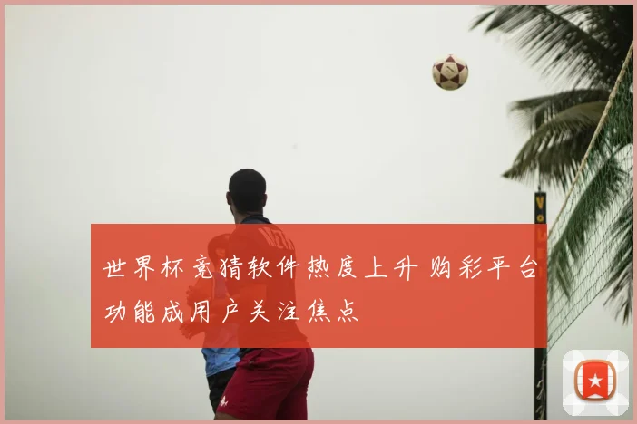 世界杯竞猜软件热度上升 购彩平台功能成用户关注焦点
